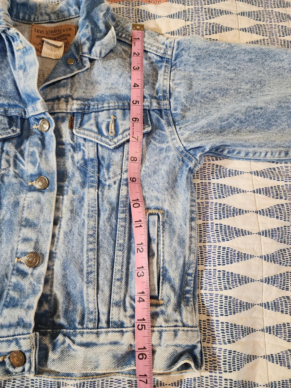 Kids' Vintage Levi's Light Acid-Wash Jean Jacket